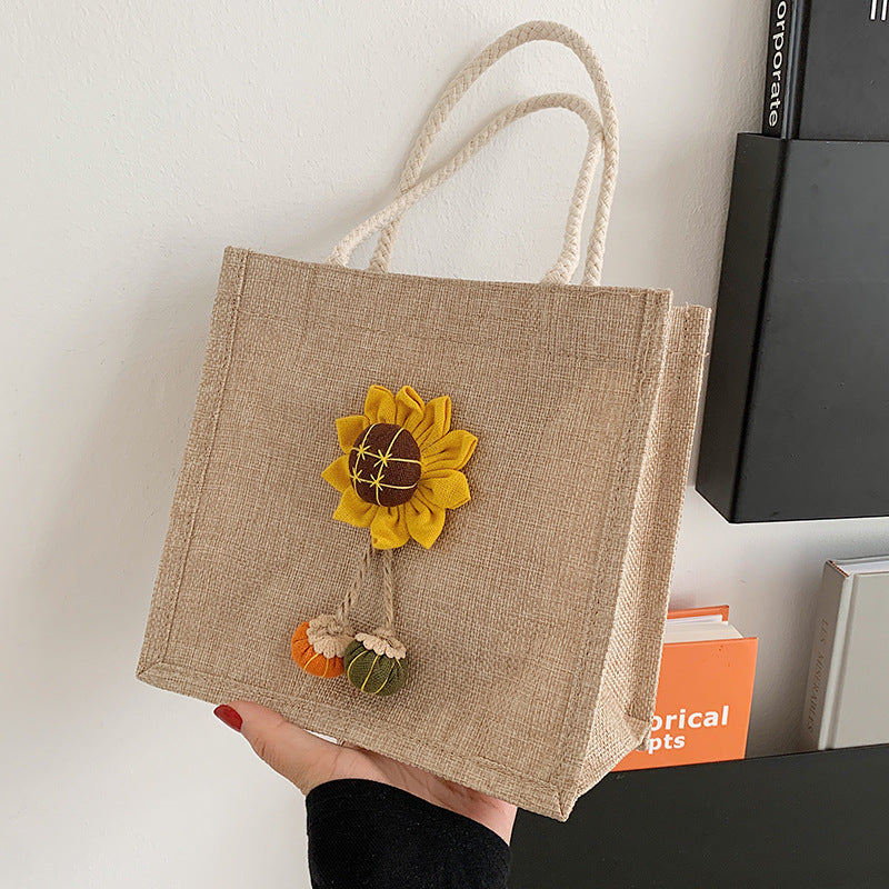 Decorative Floral Accent Handbag