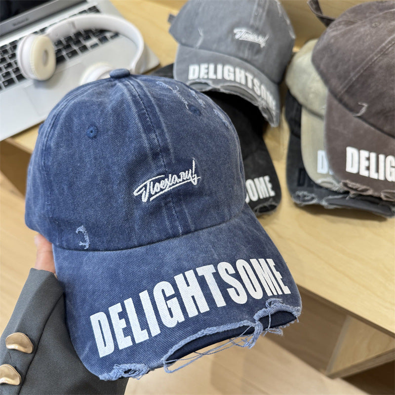 Men's Distressed Casual Cotton Cap Stornfield