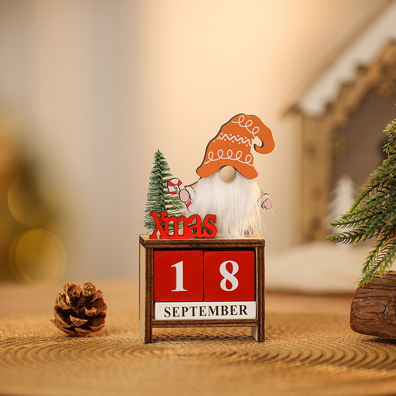 Decorative Christmas gnome with calendar Stornfield