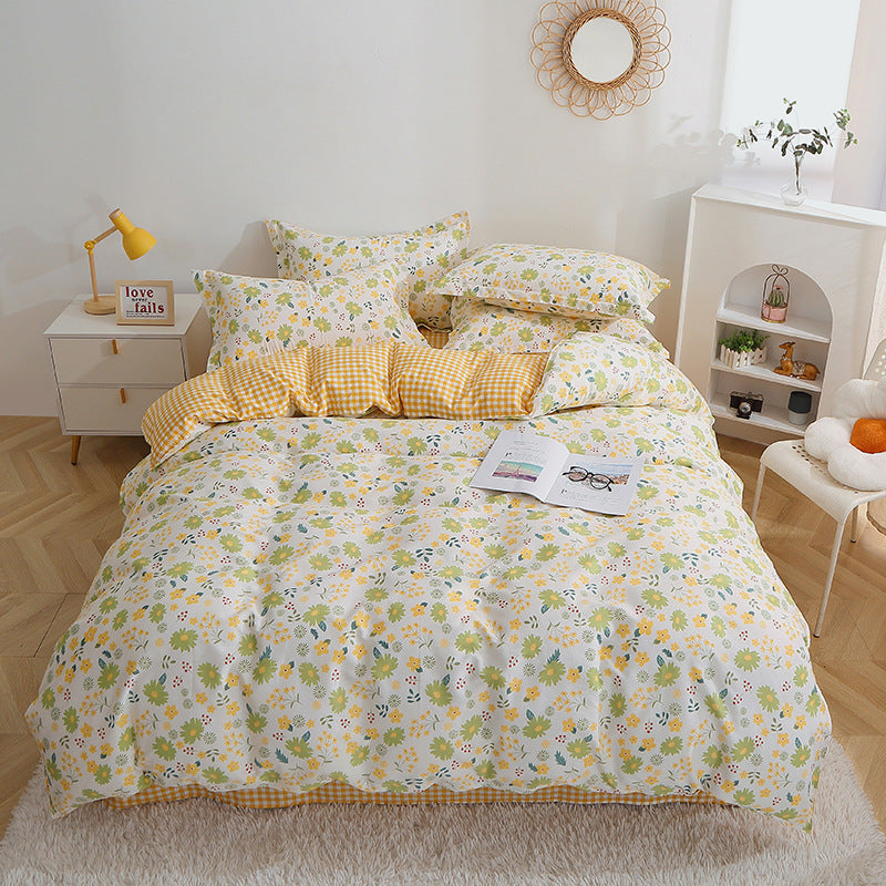 Checked Pattern Bedding Set