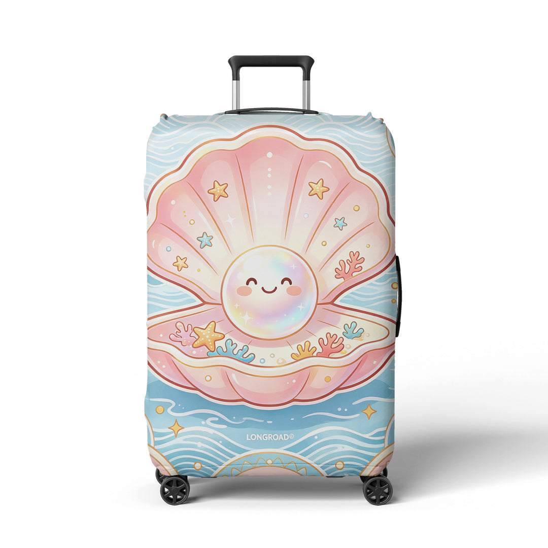 Women's suitcase cover with cheerful Stornfield  motif