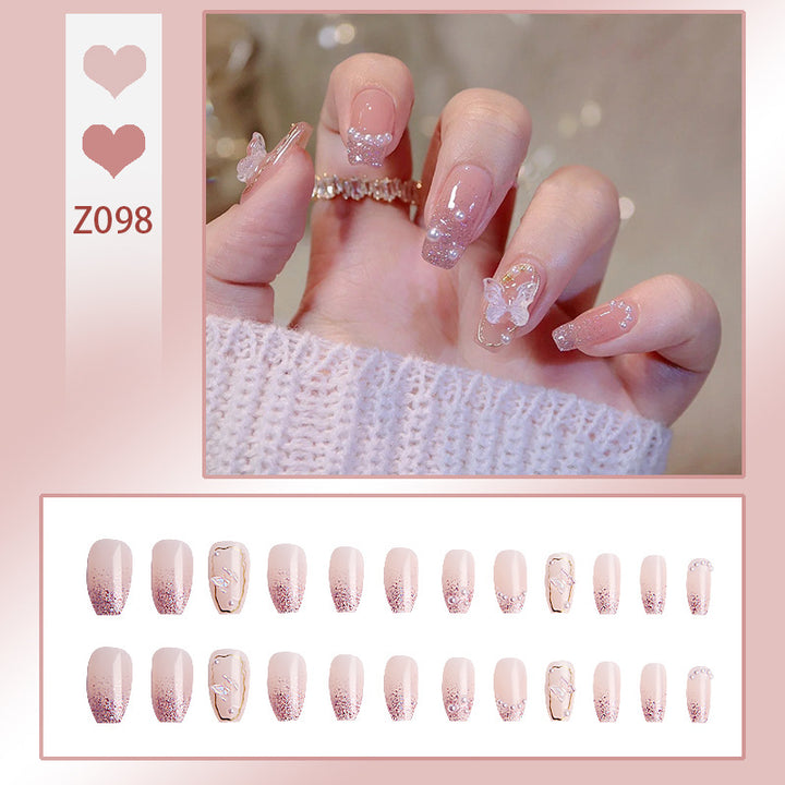 Decorative Butterfly Press-On Nail Set