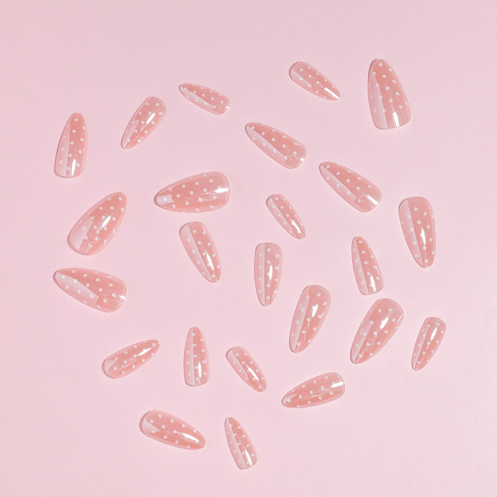 Artistic Polka Dot Stiletto Press-On Nails Stornfield