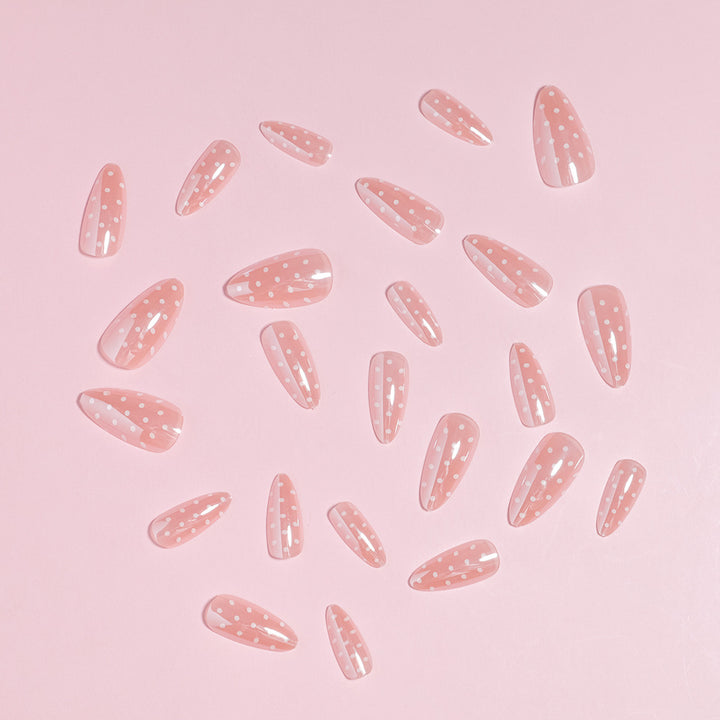 Artistic Polka Dot Stiletto Press-On Nails Stornfield