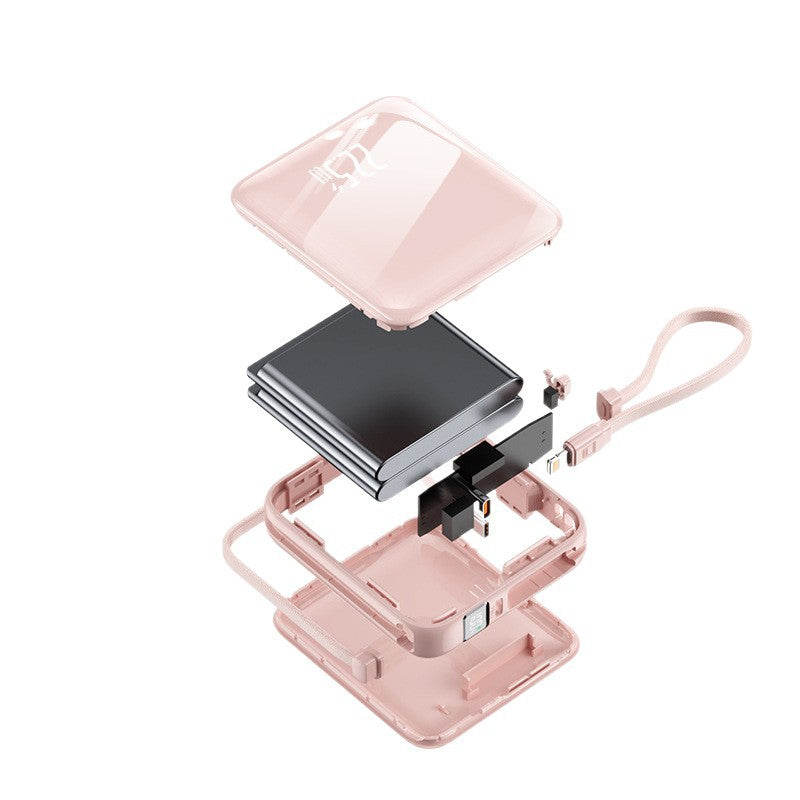 Portable power bank with integrated cable management and intelligent fast charging function Stornfield