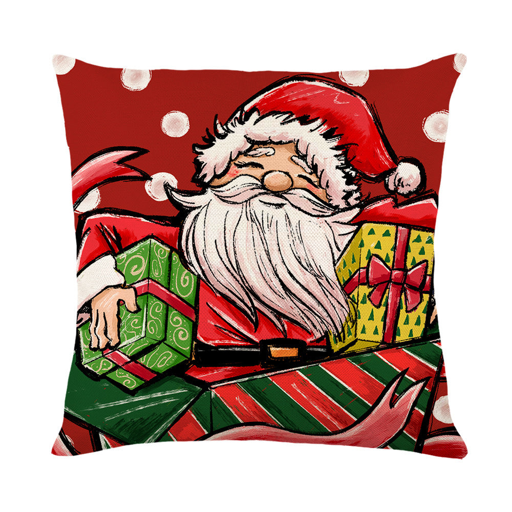 Festive Christmas Tree Decorative Throw Pillow Cover