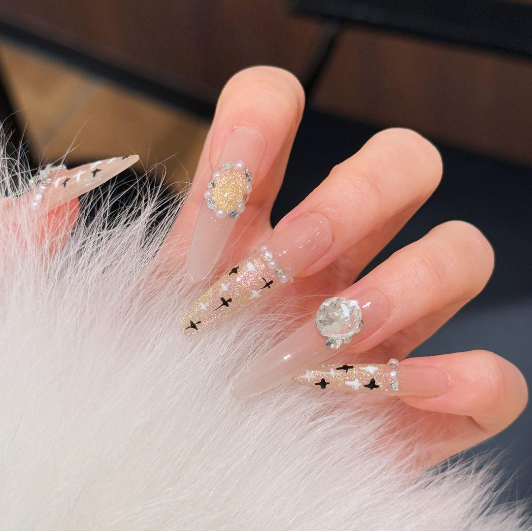 Stylish Stiletto Press-On Nail Extensions Stornfield