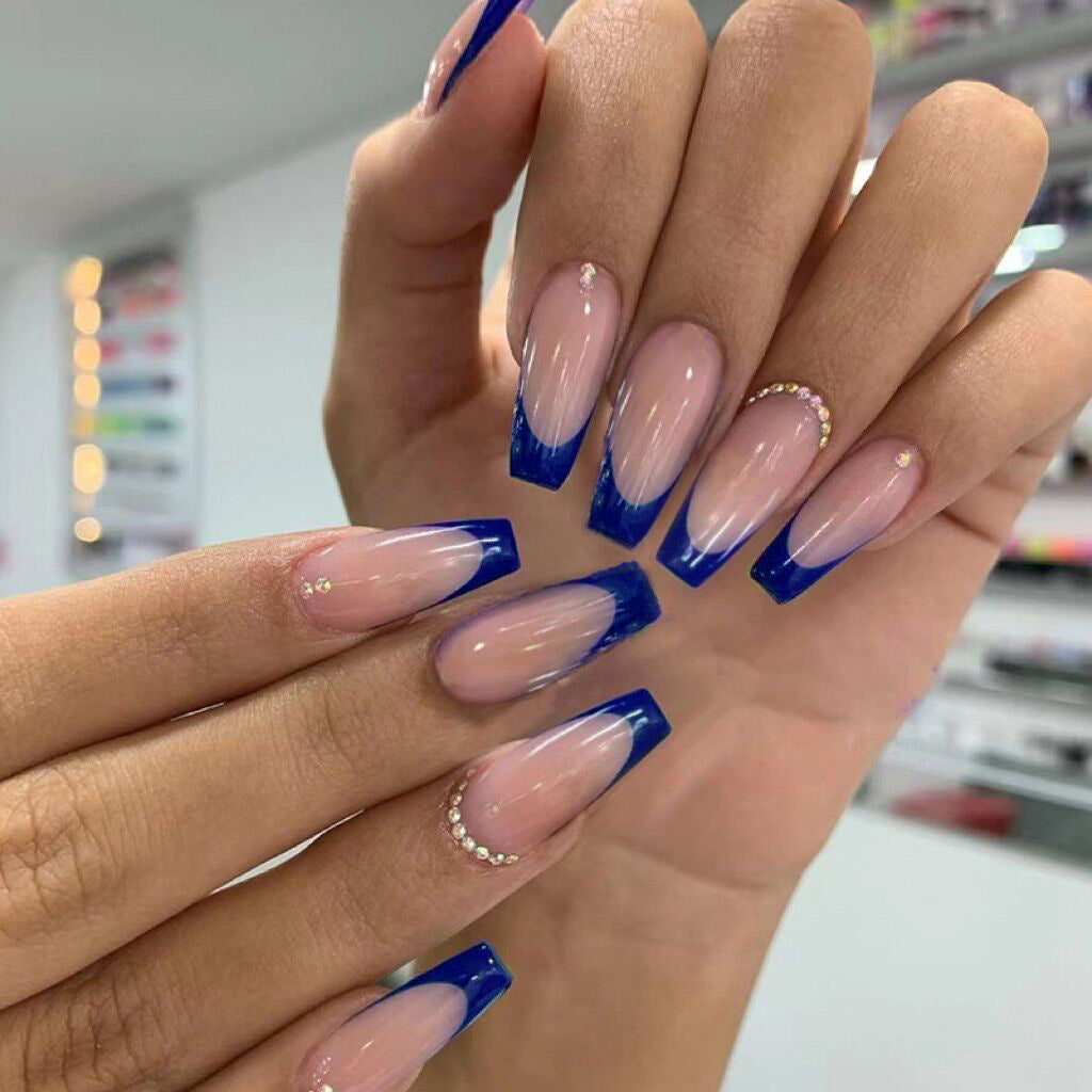 Premium French Tip Press-On Nail Set Stornfield