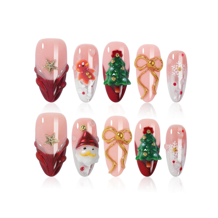 creative Christmas art nails Stornfield