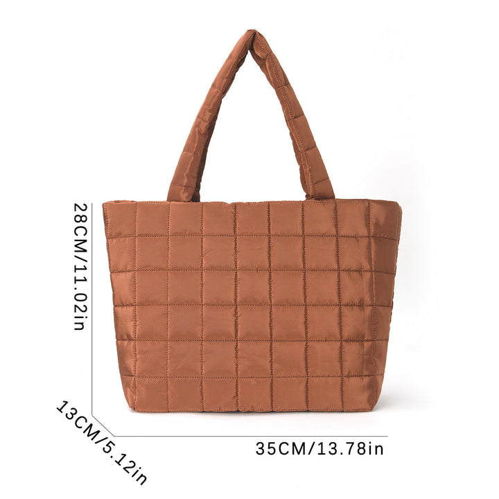 Square-shaped tote bag with padded design Stornfield