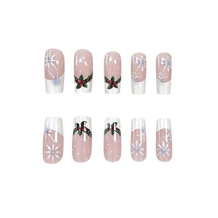 Christmas-Themed Artistic Nail Enhancements Stornfield