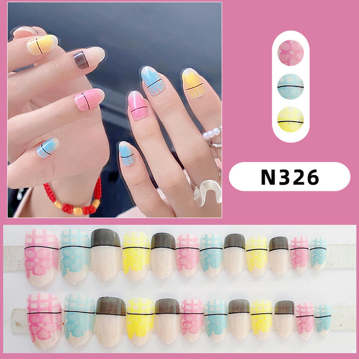 Creative Patterned Press-On Nail Set