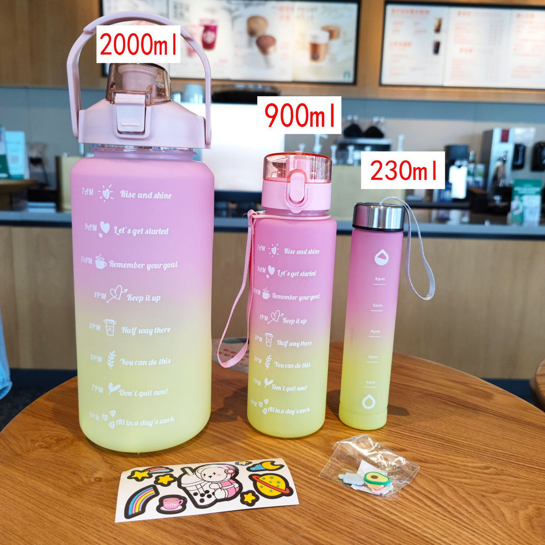 Ladies Motivating Water Bottle with Time Markers Stornfield