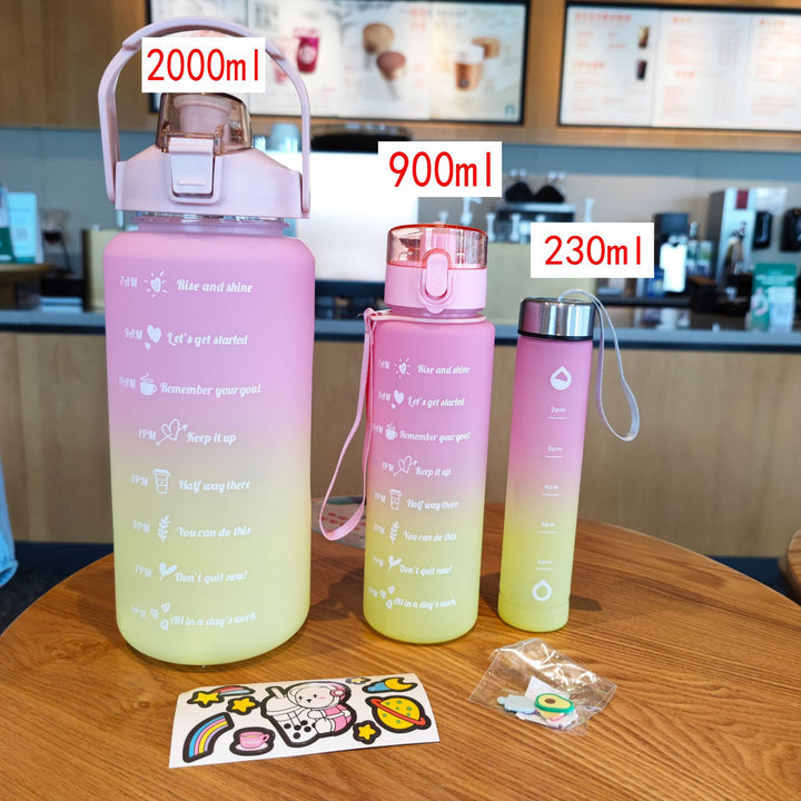 Ladies Motivating Water Bottle with Time Markers Stornfield