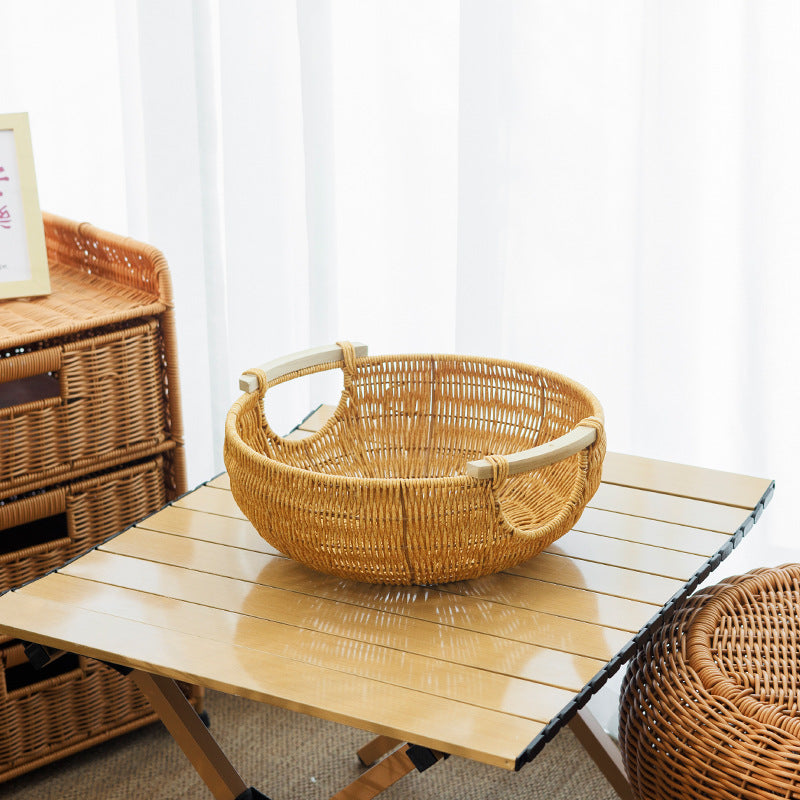 Decorative Woven Living Room Basket Stornfield