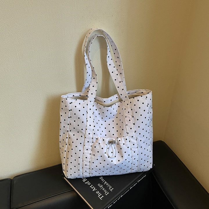 Versatile Polka Dot Tote Bag