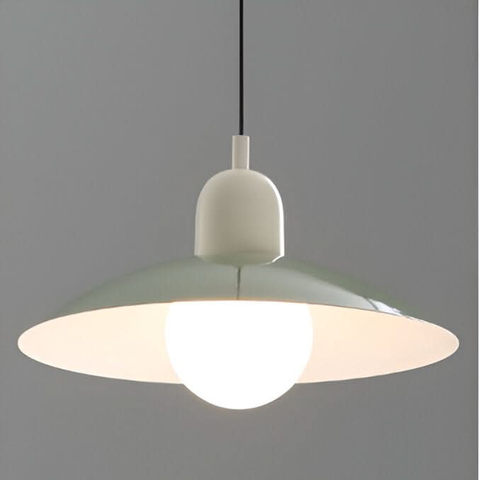 Stornfield | Modern Macaron Bauhaus Pendant Light – Iron Shade