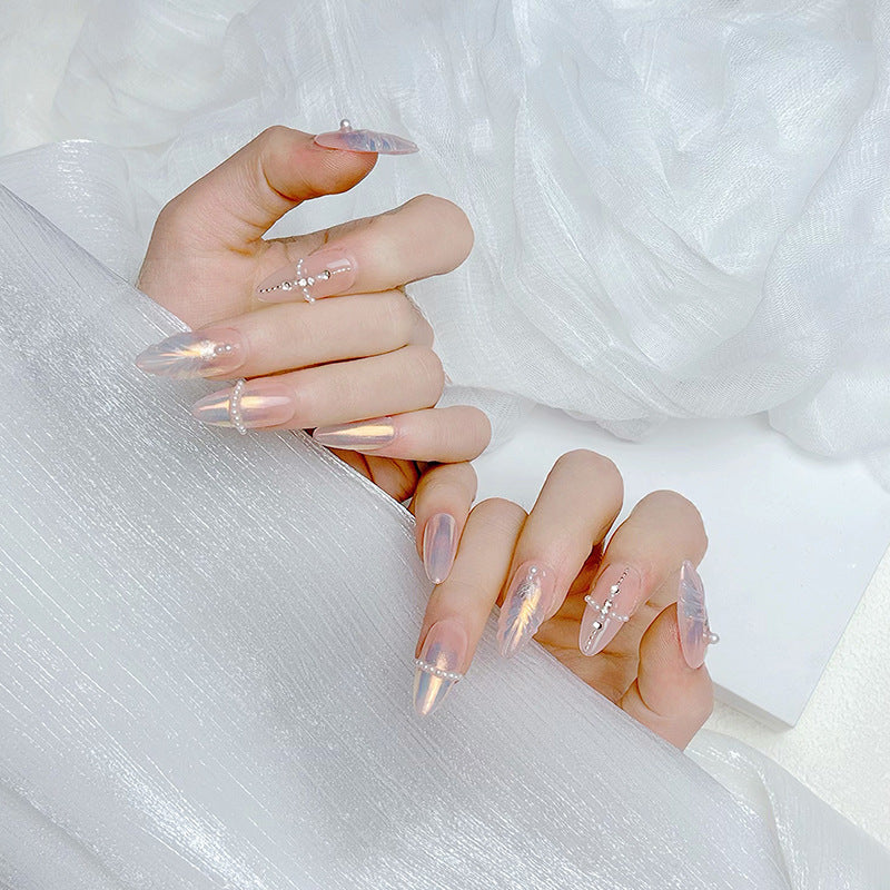 Premium French Tip Press-On Nails Stornfield