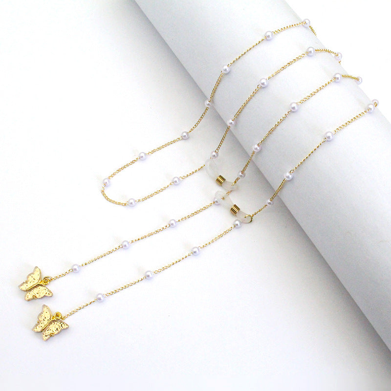 Butterfly-Embellished Eyewear Chain Stornfield