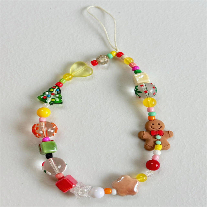 Creative Holiday-Themed Beaded Phone Strap Stornfield