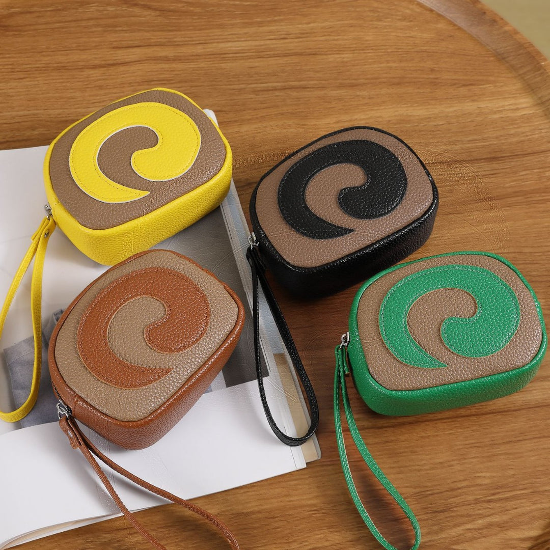 Textured Zip-Around Coin Pouch