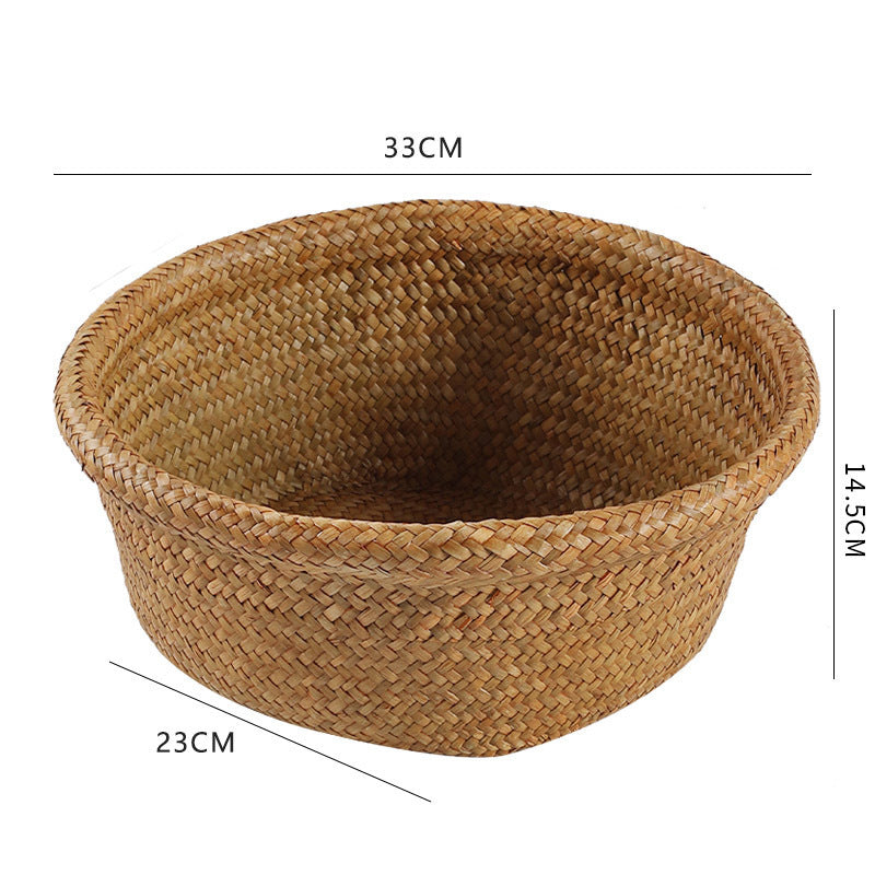 Unisex Oval Storage Basket made of Woven Natural Material Stornfield
