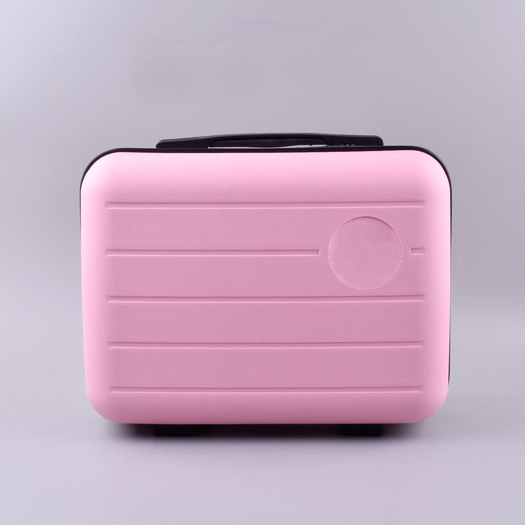 compact hardshell travel carry case with top handle and reinforced ridged shell Stornfield