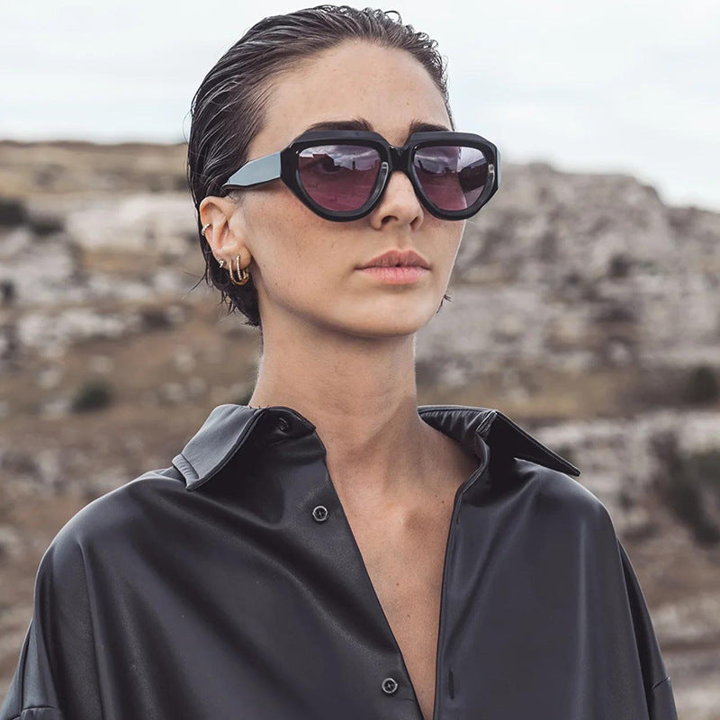 Women's Cat-Eye Sunglasses with Modern Transparent Frame and UV Protection Stornfield