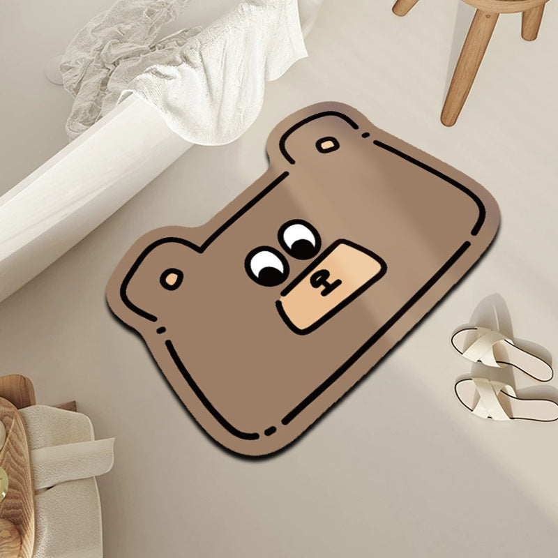 Creative Cartoon Tiger Bath Mat