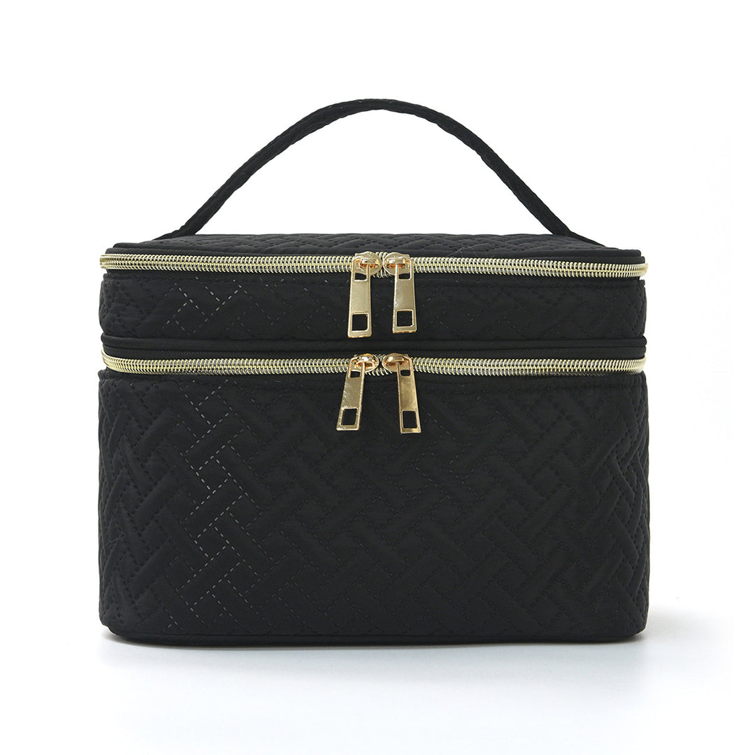 Cosmetic organizer bag with double compartment system Stornfield