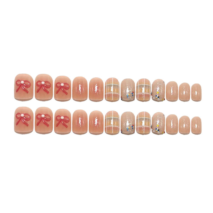 Creative nail art set with glitter and floral applications Stornfield