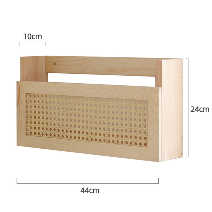 Wall-Mounted Wicker Storage Organizer Stornfield