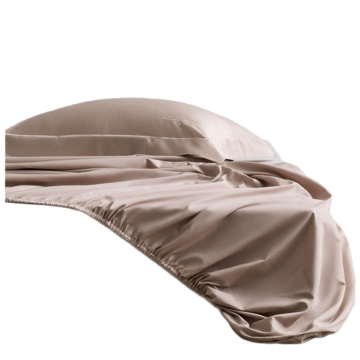 Deep-Pocket Silky Microfiber Fitted Sheet with All-Around Elastic