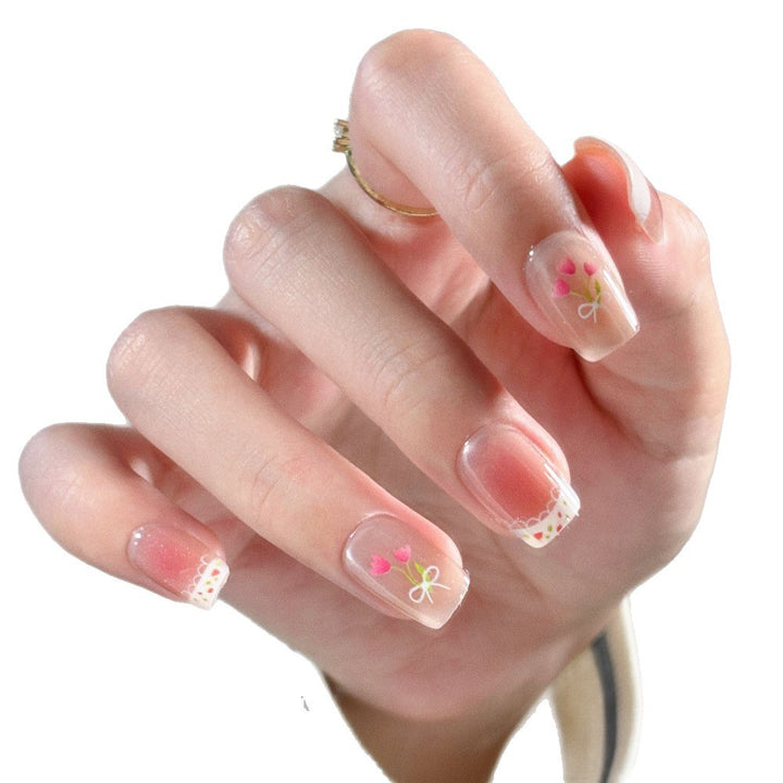 Floral-Inspired Press-On Nail Set Stornfield