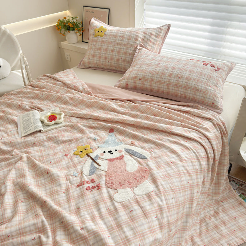 Women Cozy Bedspread with Playful Penguin Design Stornfield