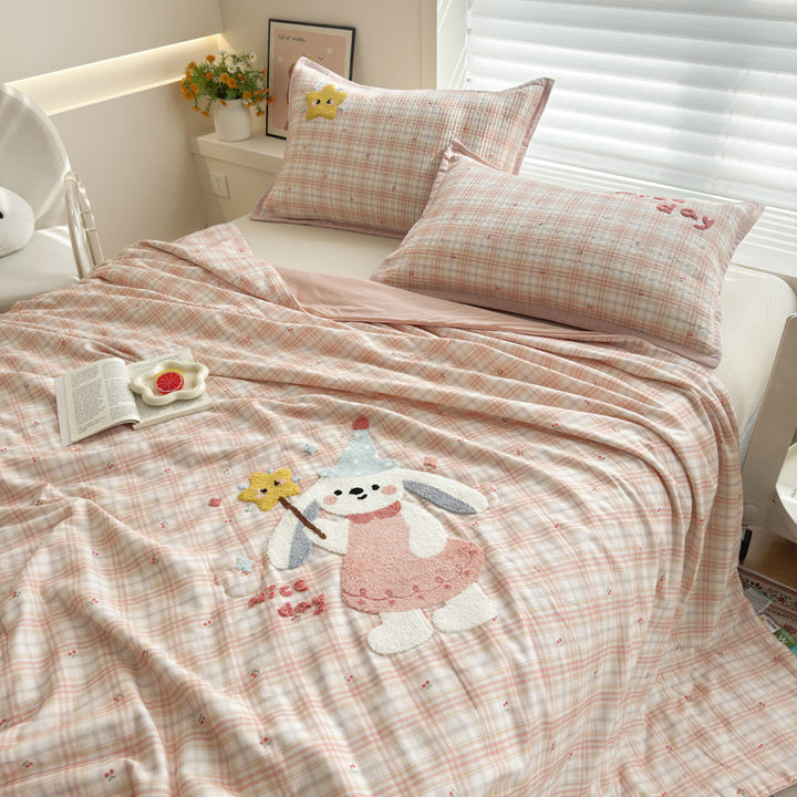 Women Cozy Bedspread with Playful Penguin Design Stornfield