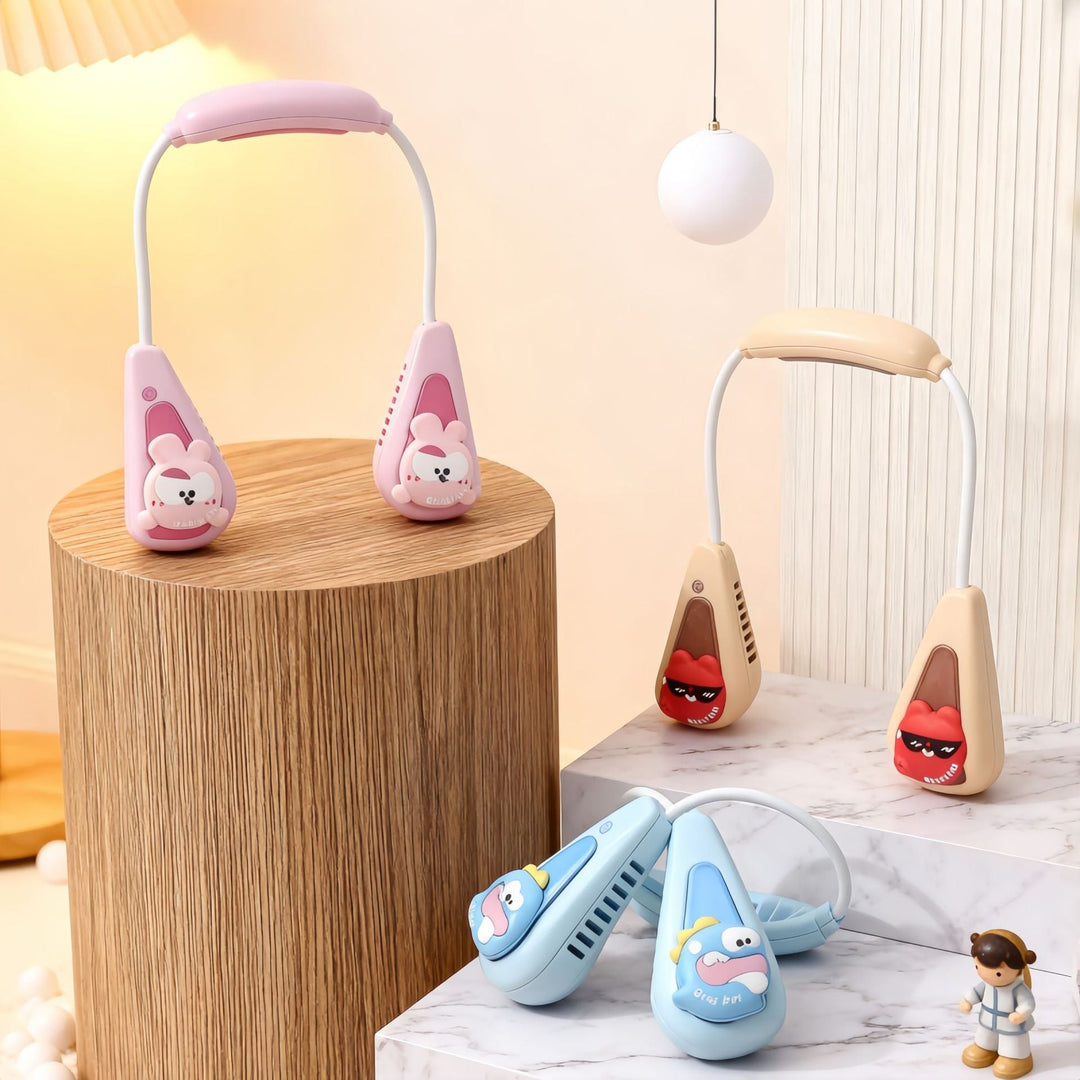 Ladies Portable Neck Fan with Cute Animal Design Stornfield