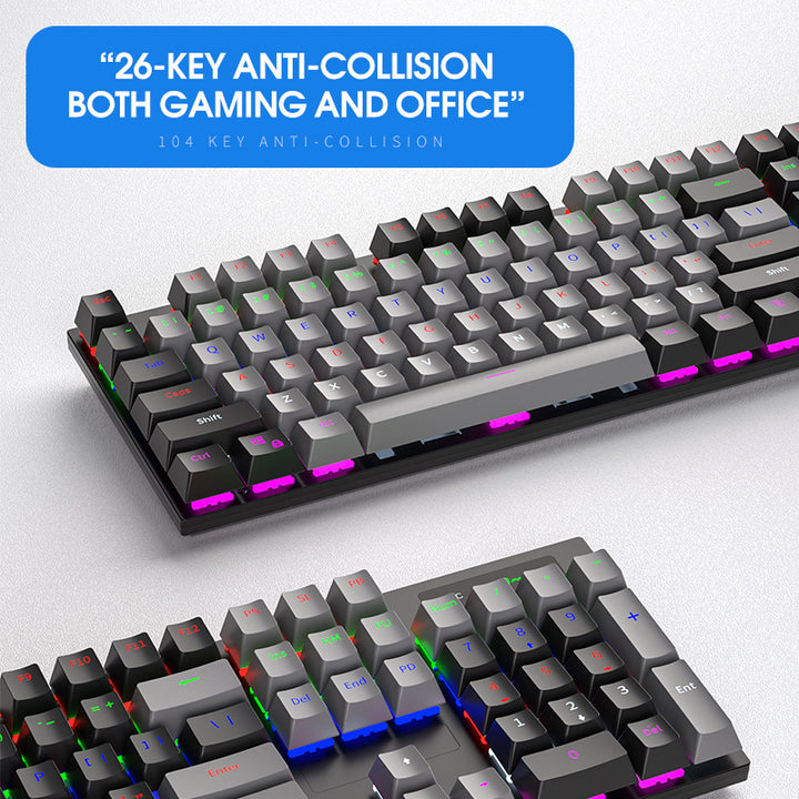 Ergonomic RGB Mechanical Gaming Keyboard Stornfield