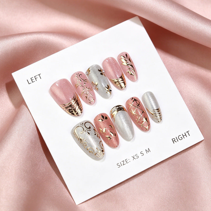 Decorative Elegant Press-On Nails Set