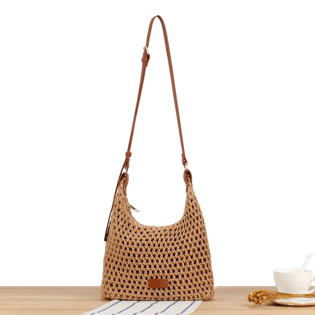 Hobo Bag Made of Handwoven Natural Material Stornfield