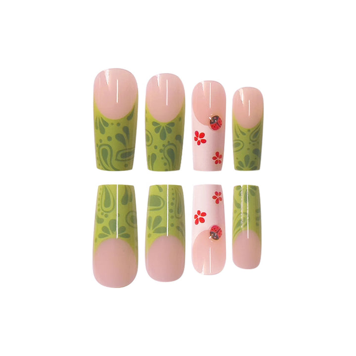 Floral Design Press-On Nail Art Stornfield