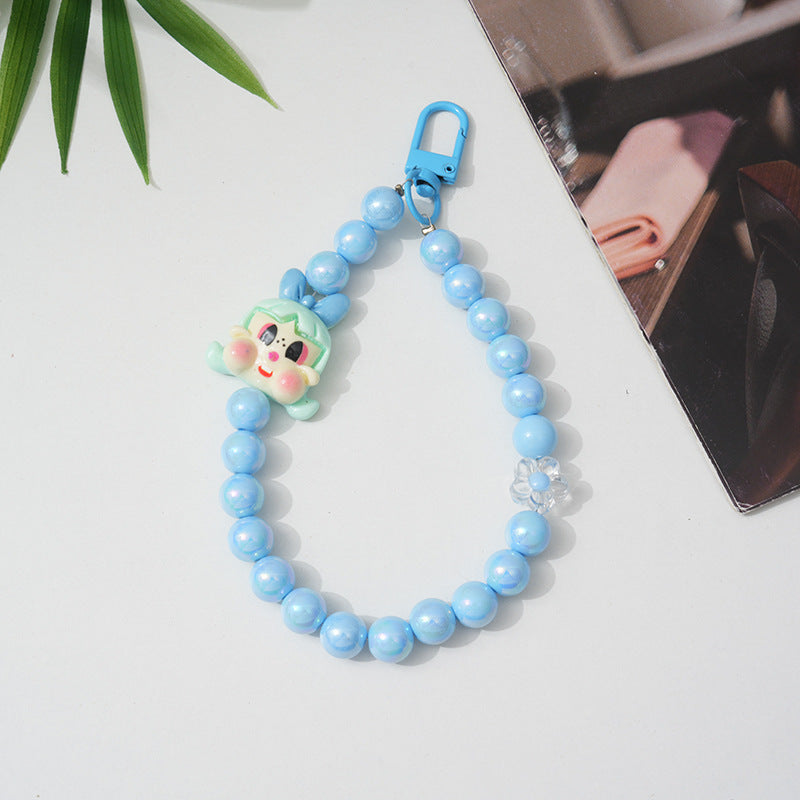 Cartoon-Themed Beaded Keychain Stornfield