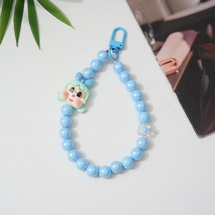 Cartoon-Themed Beaded Keychain Stornfield
