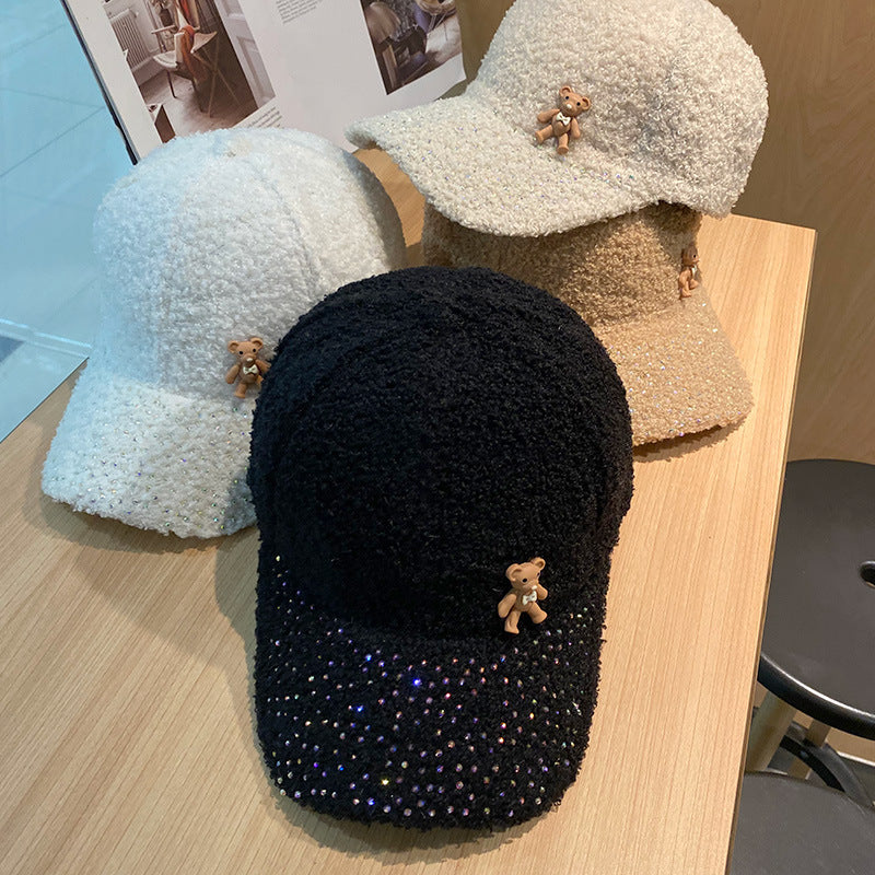 Women's Shimmering Fuzzy Baseball Cap Stornfield