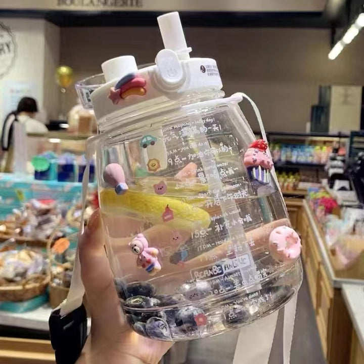 Women large motivational water bottle with leak-proof lid system Stornfield