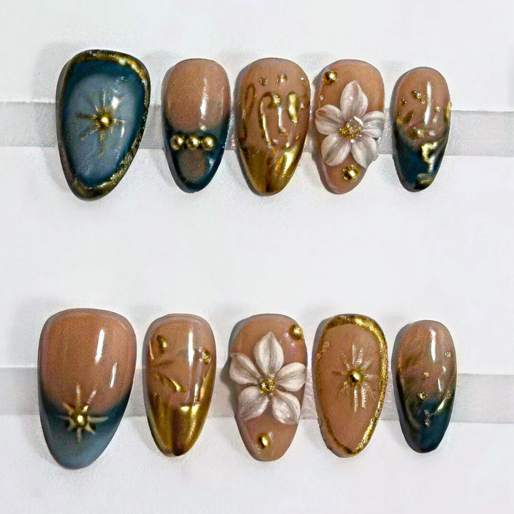 Artistic Press-On Nail Art Collection