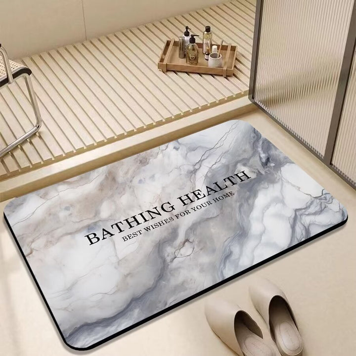 Non-Slip Marble Bath Mat