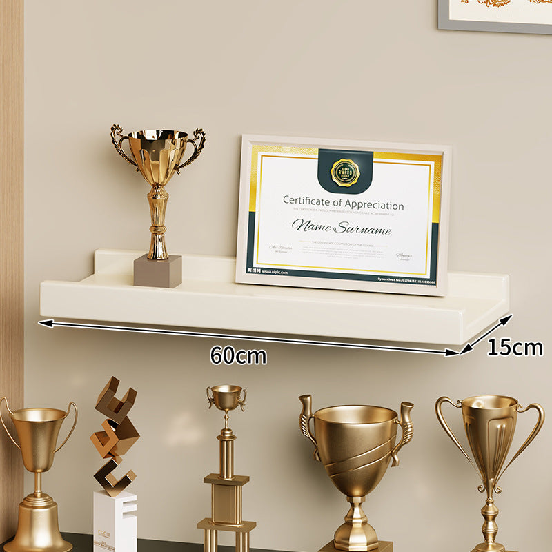 Wall-Mounted Floating Display Shelf Lacquered High-Gloss MDF