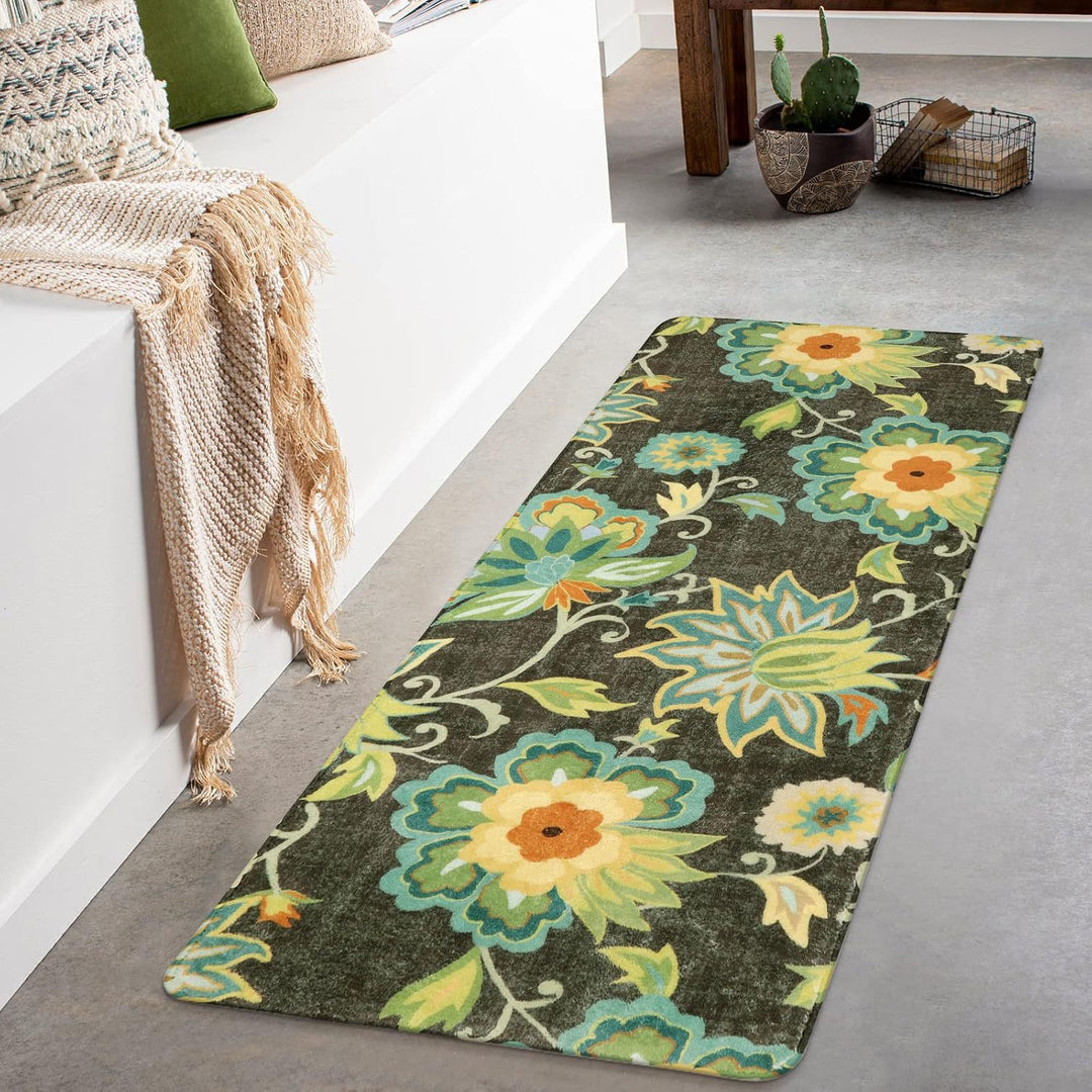 Floral Pattern Runner Rug