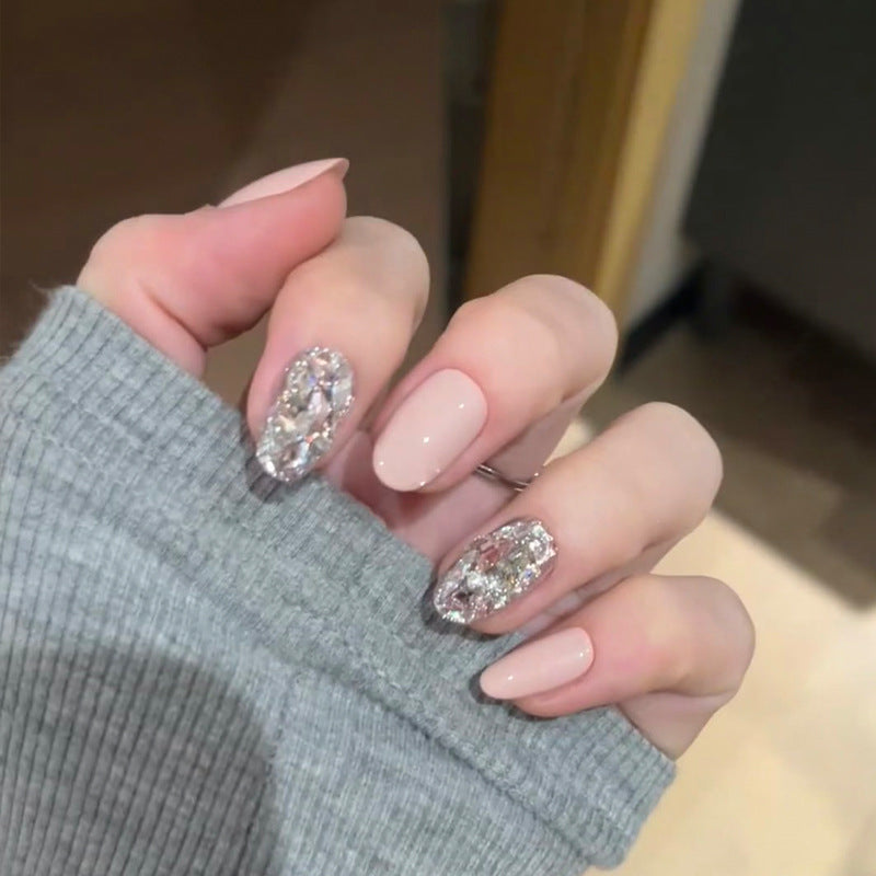 Decorative Press-On Nails with Glitter Accents Stornfield